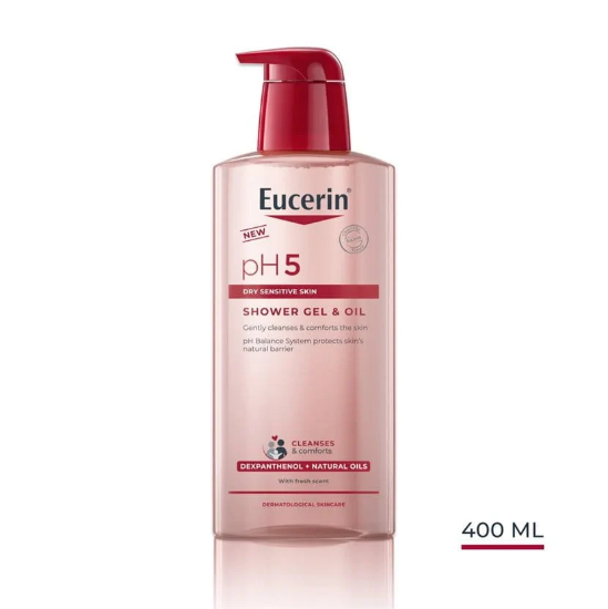 Eucerin pH5 Shower Gel & Oil 400 ml flaske