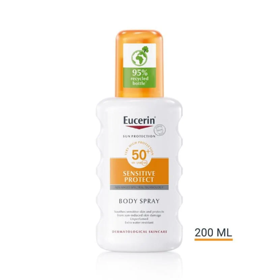 Eucerin Sensitive Sun Spray SPF 50+ – Høy beskyttelse for sensitiv hud