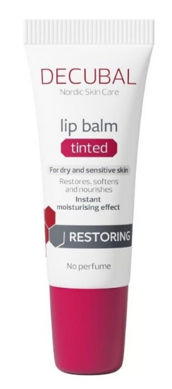 Decubal Restoring Lip Balm Tinted 10 ml – farget leppebalm