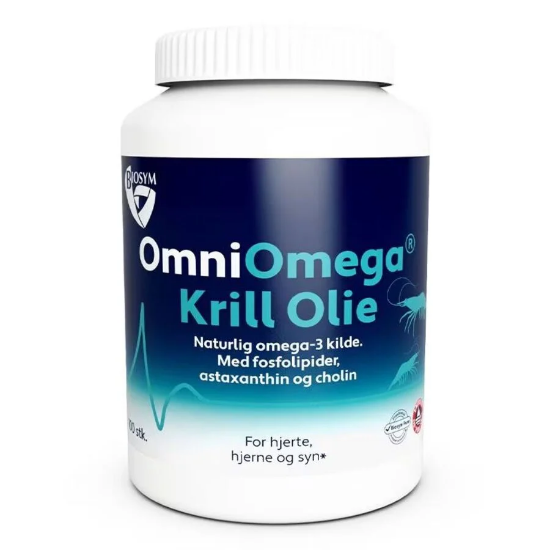 Biosym OmniOmega Krill Olje – 100 kapsler
