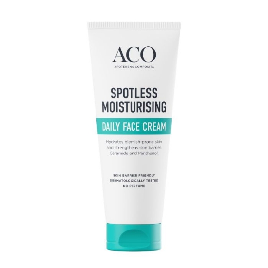 ACO Spotless Daily Face Cream 60 ml – lett, oljefri krem for fet og uren hud.