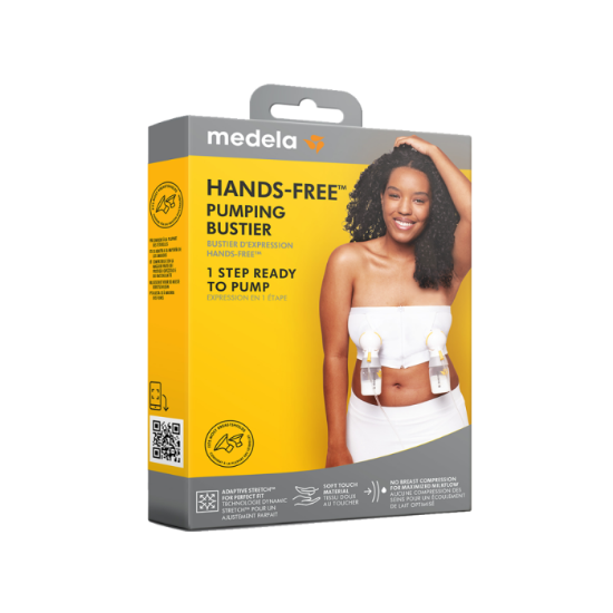 Medela Hands‑free Pumpe‑Bustier Hvit Str L – komfortabel og stabil bustier for hands‑free pumping