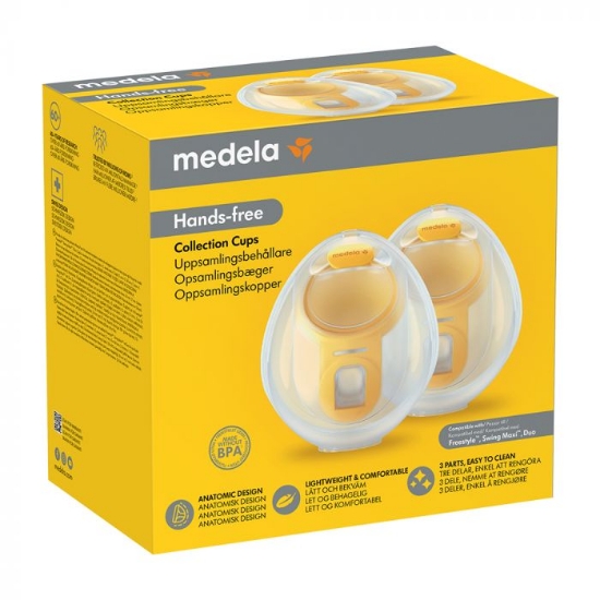 Medela Hands‑free Oppsamlingskopper – ergonomiske og diskrete kopper for hands‑free pumping
