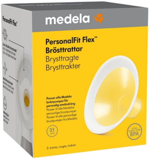 Medela PersonalFit Flex Brysttrakt Str. S – fleksibel brysttrakt for bedre komfort.