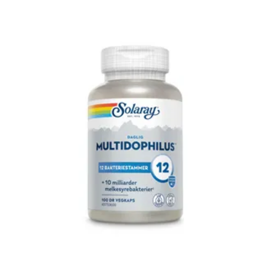 Solaray Multidophilus 12 – 100 kapsler | Probiotika