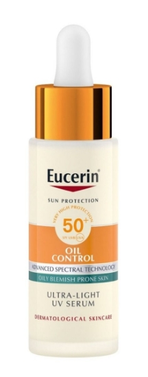 Eucerin Daily UV Serum SPF50+ 30 ml – ultralett og mattende solserum med svært høy beskyttelse