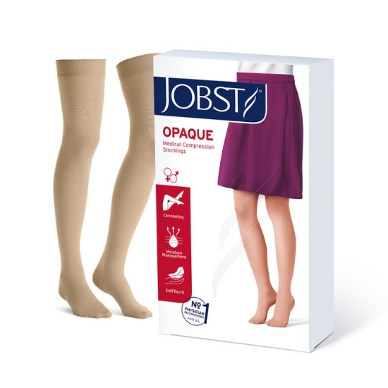 Jobst Opaque K2 lår natur M – kompresjonsstrømpe klasse 2, 1 par
