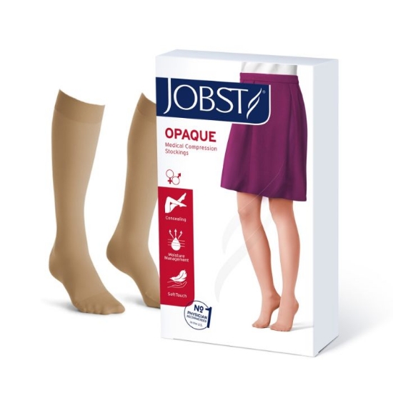 Jobst Opaque K1 kne natur M – kompresjonsstrømpe klasse 1, 1 par