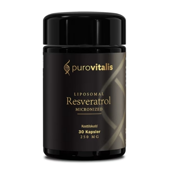 PuroVitalis Liposomal Resveratrol – 30 veganske kapsler