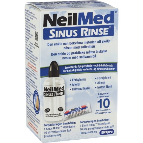 NeilMed Sinus Rinse Neseskyller – Med 10 Saltposer