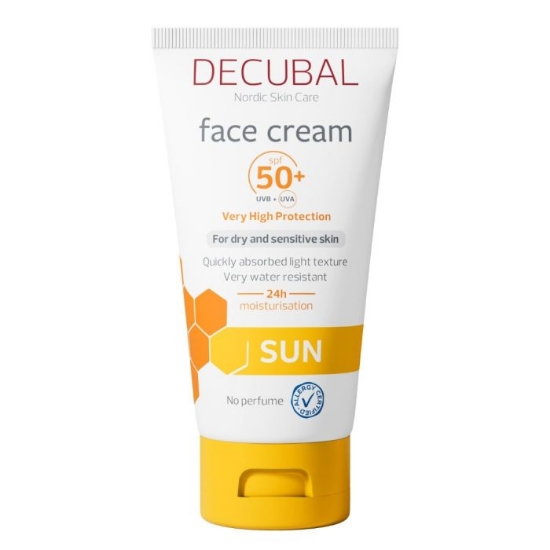 Decubal Sun Face Cream SPF 50+ 50 ml – Solkrem for sensitiv ansiktshud