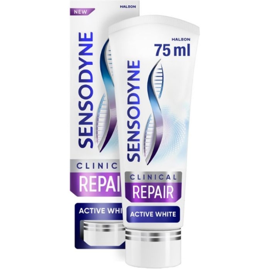Sensodyne Clinical Repair Active White 75 ml – Tannkrem for sensitive tenner