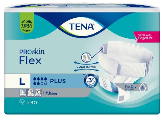 TENA Flex Plus Beltebleie L – 30 stk