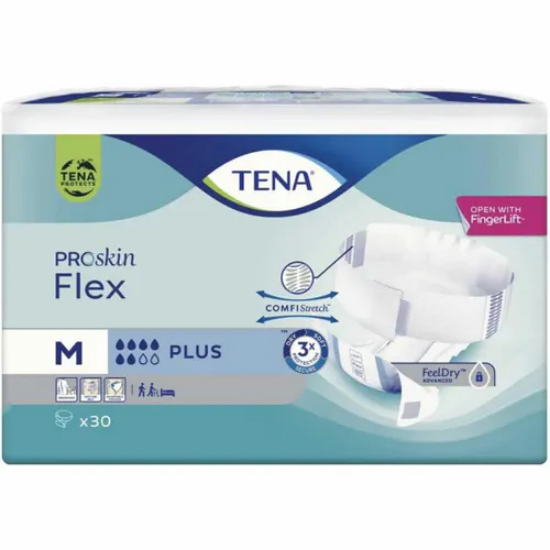 TENA Flex Plus Beltebleie M – 30 stk