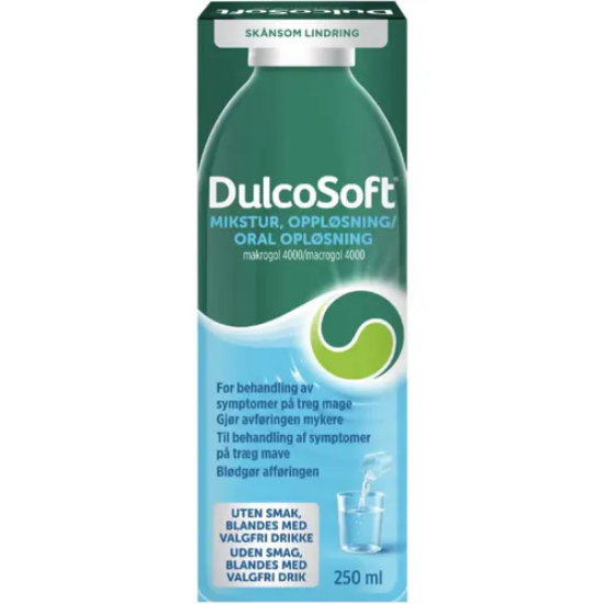 Dulcosoft Mikstur 250 ml – mot treg mage