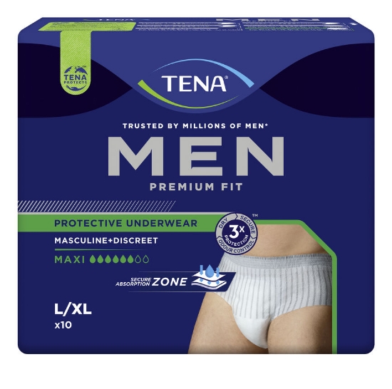 TENA Men Premium Fit Protective Underwear Maxi L/XL – 10 stk