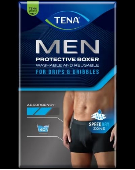 TENA Men Protective Boxer Medium Sort – 1 stk