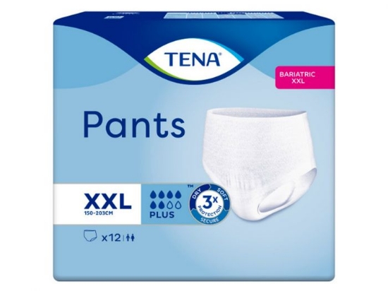  TENA Pants Plus Bariatric XXL | Buksebleie for store størrelser – 12 stk