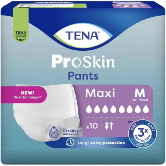 TENA Pants Maxi M | Buksebleie med maksimal absorpsjon – 10 stk