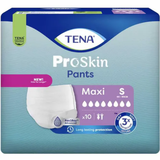 TENA Pants Maxi S | Buksebleie med maksimal absorpsjon – 10 stk
