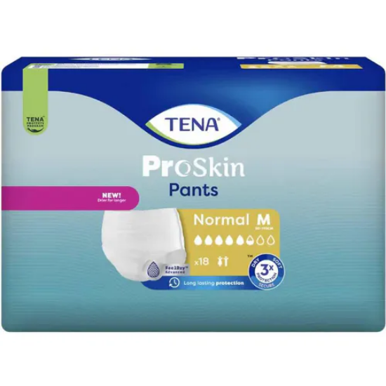 TENA Pants Normal M | Diskret buksebleie for voksne – 18 stk