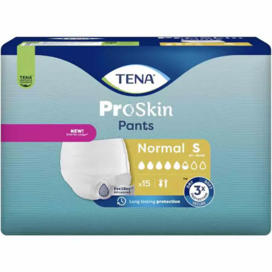 TENA Pants Normal S | Diskret buksebleie for voksne – 15 stk