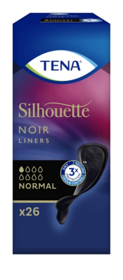 TENA Silhouette Normal Truseinnlegg Sort – 26 stk