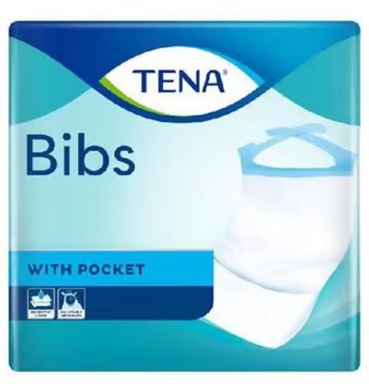 TENA Smekke Bib 37×48 cm 150 stk – engangssmekke S/M