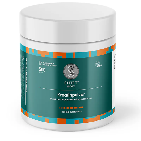 SHIFT Sport Kreatin 300 g pulver – 100 % kreatin monohydrat