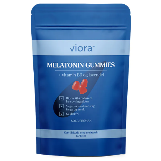 Viora Melatonin Gummies 60 stk – raskere innsovning