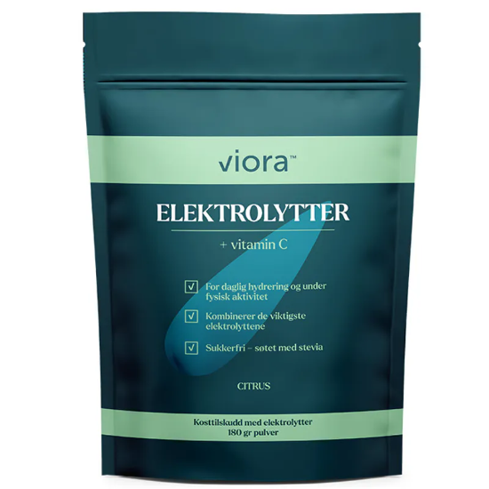 Viora Elektrolytter 180 g – sukkerfritt elektrolyttpulver