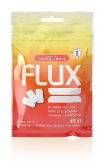 Flux Fresh Fruit Tyggegummi Pose 45 stk
