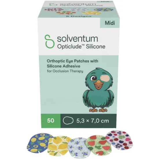 Opticlude Silicone Midi Øyelapper Frukt/Bær 50 stk