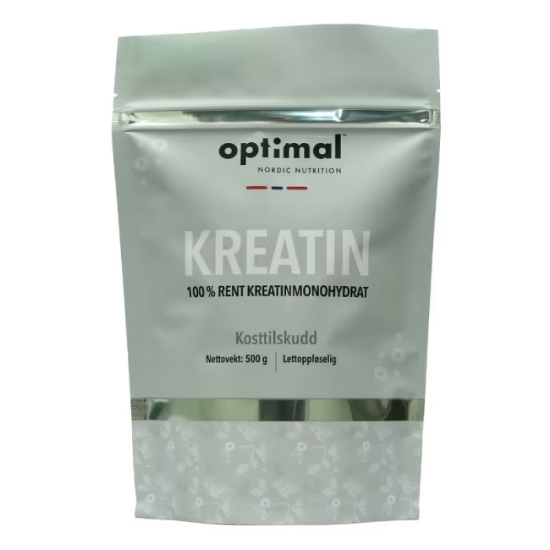 Optimal Nordic Nutrition Kreatin Monohydrat 500 g 