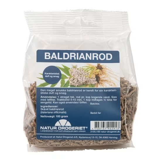 Baldrianrot Valeriana officinalis 100 g tørket urt for te og avslapning