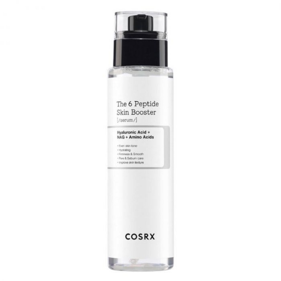 COSRX The 6 Peptide Skin Booster Serum 150 ml med peptider, niacinamid og hyaluronsyre