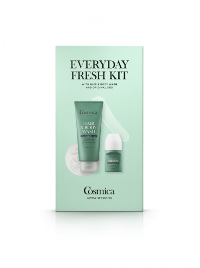 Cosmica For Men Everyday Fresh Kit | Hair & Body Wash + Original Deo