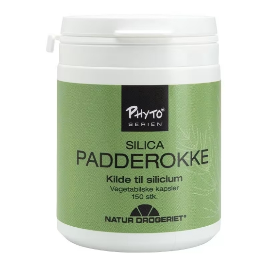 Silica Padderokke 350mg 150 kapsler naturlig silisiumtilskudd for hår hud og negler