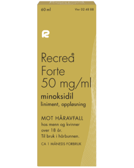Recrea Forte Liniment 5% (60 ml) mot hårtap 