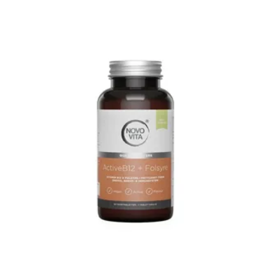 Novo Vita Active B12+ Folsyre (60 sugetabletter)