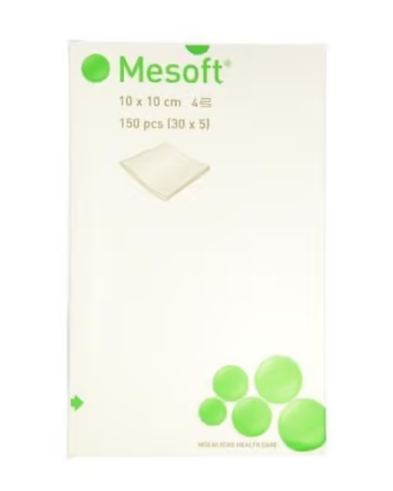 Mesoft® sterile kompresser 10x10 cm (30x5 stk / 150 stk totalt)