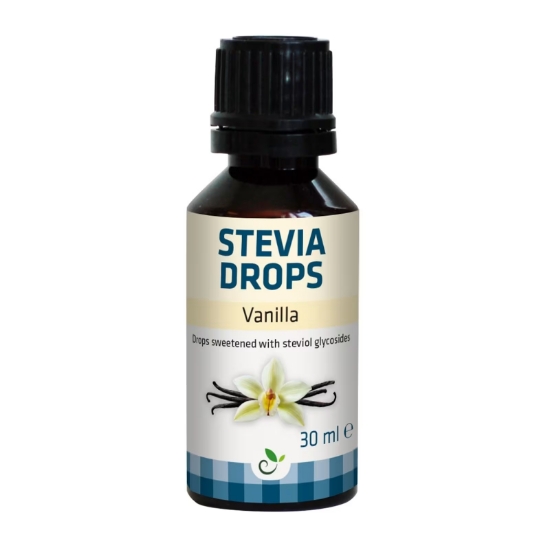 Sukrin Stevia Drops Vanilla 30ml - Kalorifri Flytende Søtning