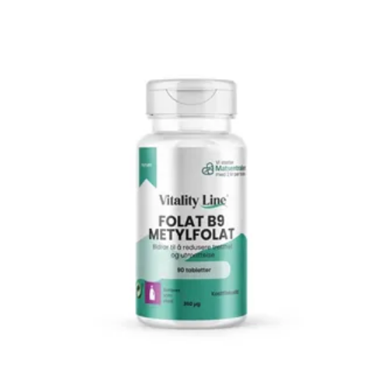 Vitality Line B9 Metylfolat 90 Tabletter