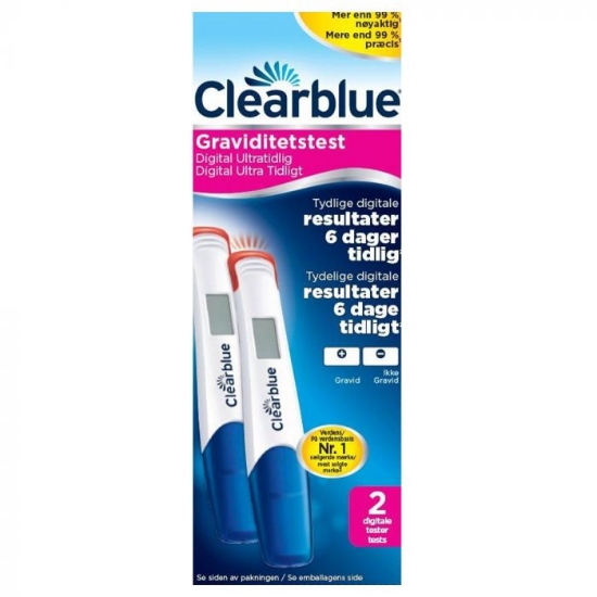 Clearblue Ultra Early Graviditetstest - Test 6 dager før