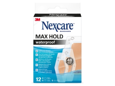 Nexcare Max Hold Waterproof Plaster (12 stk)