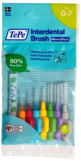 TePe Mellomromsbørste Original Mixpack Assortert (8 stk)