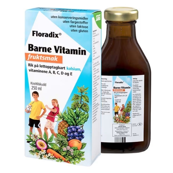 Floradix Barnevitamin Flytende 250 ml | Vitaminer til Barn