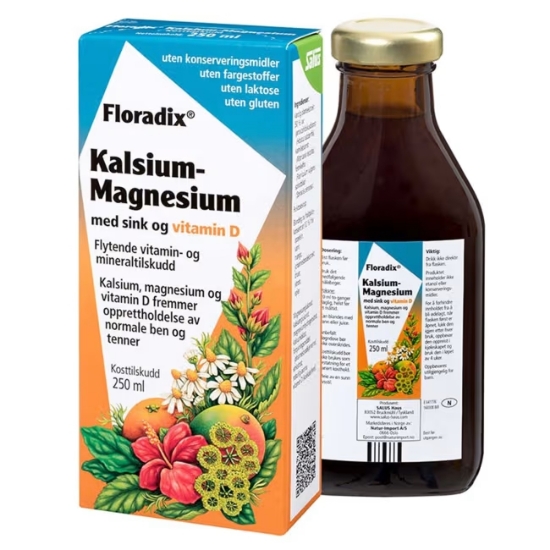 Floradix Calcium - Magnesium - Sink 250ml | Skjelett & Muskler