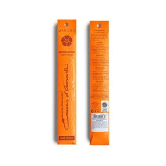 Maroma Sandalwood Røkelse 10 pinner | Original Fairtrade