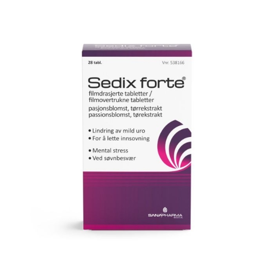 Sedix Forte 500 mg (28 stk) | Tradisjonelt Plantebasert Legemiddel